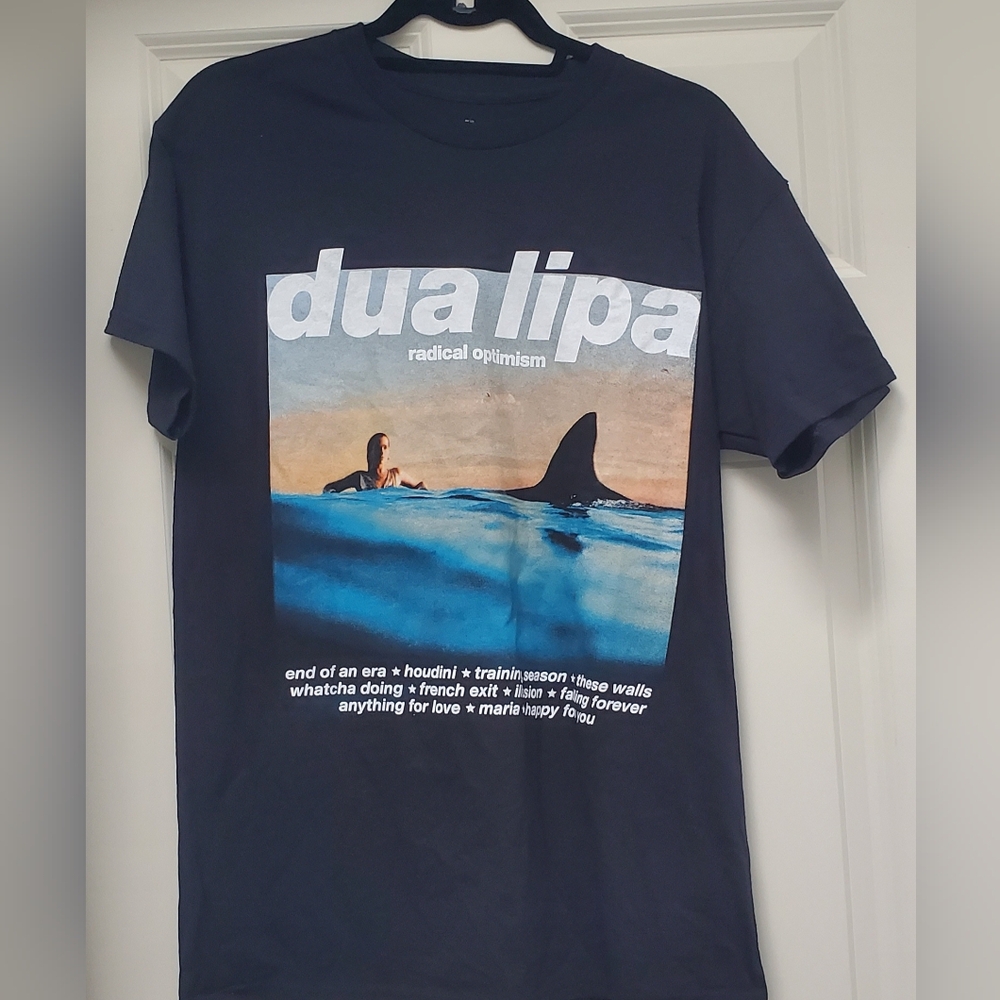 Dua Lipa Radical Optimism Album Art & Tracklist T-Shirt MEDIUM New